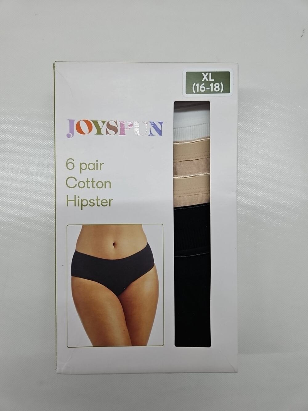 Joyspun Hipster Cotton Size XL Multicolor 6-pack New